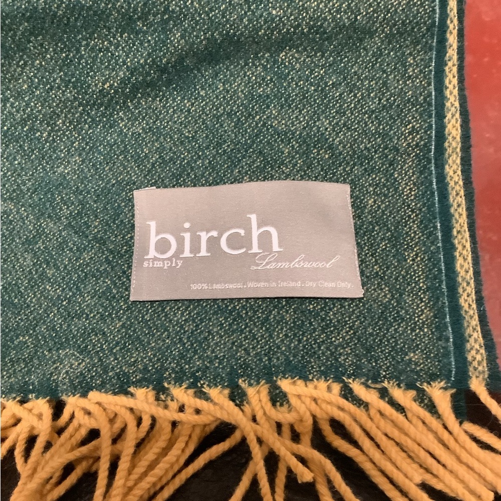Lambswool throw from Ireland